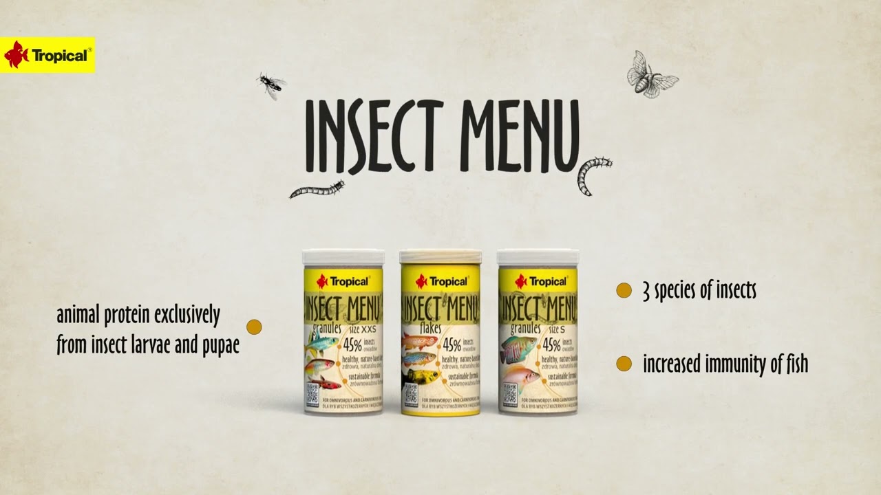 TROPICAL | New! Insect Menu - fish food with 45% insects