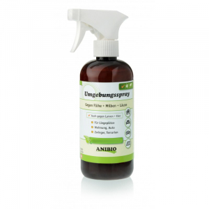 ANIBIO Omgivelser Spray 500 ml. mod lopper, larver, lus og andre skadedyr.