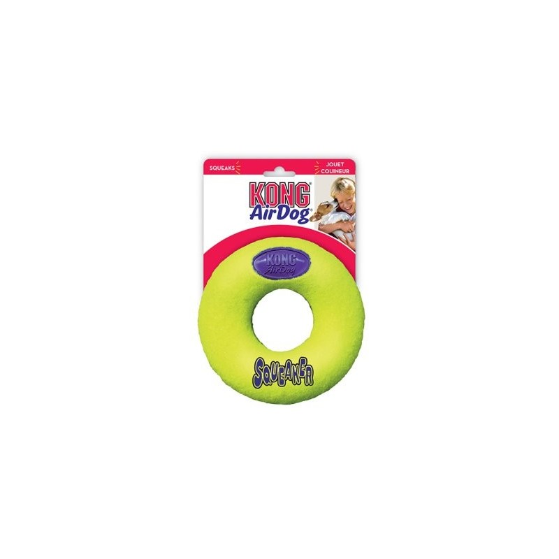 Kong Air dog donut med pibelyd, Large, 17x5 cm.
