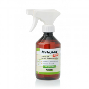 ANIBIO Melaflon Spray 100 ml. Bruges mod flåter, lopper og mider på dyret.