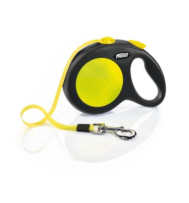 Flexi line New Classic Neon, Large 5 Meter, med bånd. Max 50 kg.