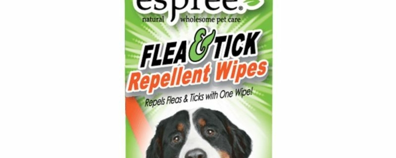 Espree Flea and Tick repellent Wipes x50. Indhold: 50 stk. wipes.