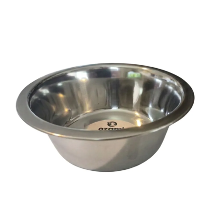 Hundeskål Rustfri 2600 ml. 23 cm.