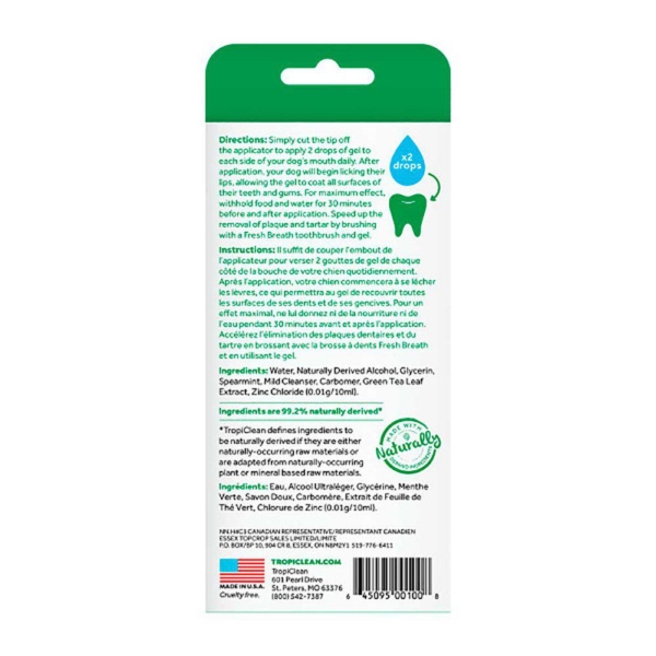Tropiclean clean teeth oral care gel 118 ml.