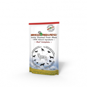 Farmfood fresh menu vådkost til alle hunde. Oksekød 125 g.