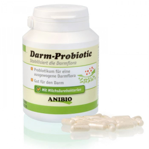 Anibio Darm-Probiotic. 120 kapsler. Med naturlige mælkesyrebakterier.
