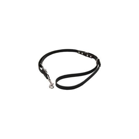 Alac hundeline sort læder 18 mm.