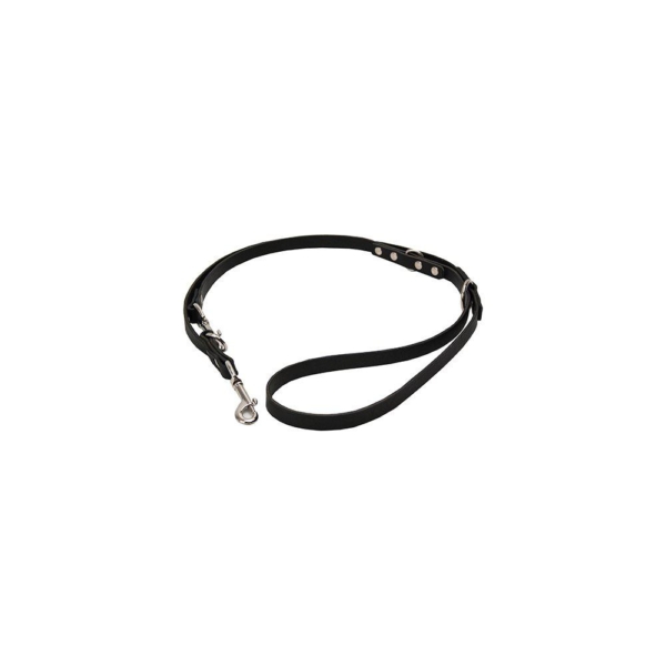 Alac hundeline sort læder 18 mm.