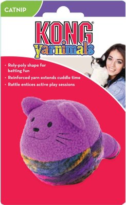Kong Yarnimals fjollet bold, der springer rundt og opmuntrer til leg. - Billede 2