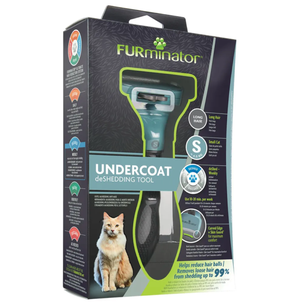 Furminator til kat, lang hår. Small
