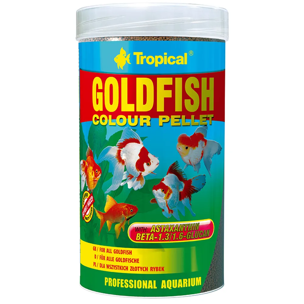 Tropical Goldfish Color pellets 250/1000 ml.