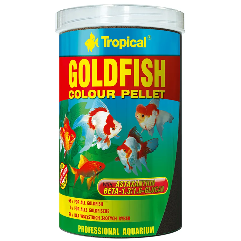 Tropical Goldfish Color pellets 250/1000 ml.