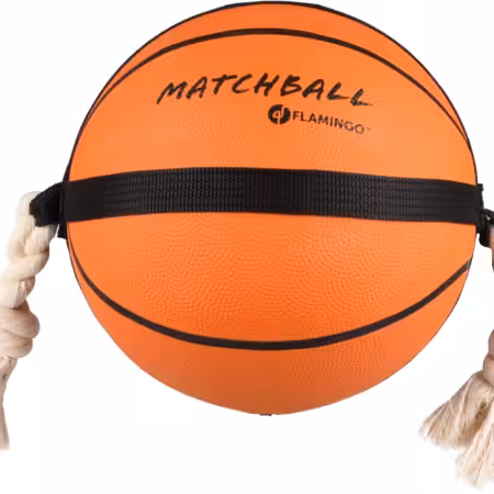 Flamingo Basketball med reb Ø24 cm.