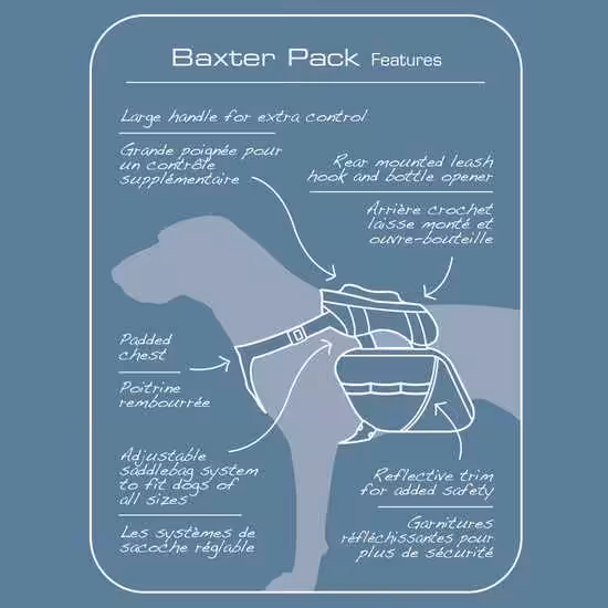 Kurgo Baxter pack saddeltaske i lækker kvalitet. - Billede 10