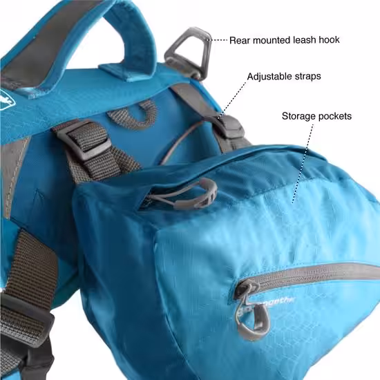Kurgo Baxter pack saddeltaske i lækker kvalitet. - Billede 6