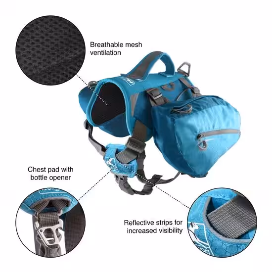 Kurgo Baxter pack saddeltaske i lækker kvalitet. - Billede 5
