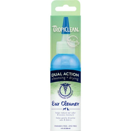 Tropiclean dual action ear cleaner 118 ml.
