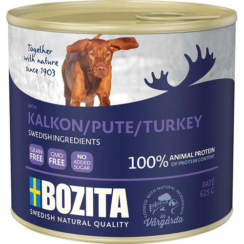 Bozita pate med kalkun 625 gram. vådfoder hund