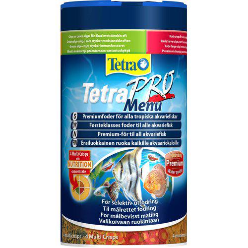 Tetra Pro Menu flagefoder til alle akvariefisk. 250 ml.