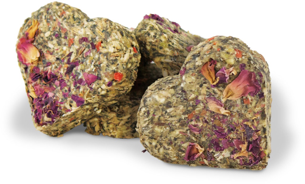JR Farm grainless hjerter med rosenblomster