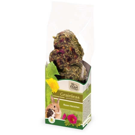 JR Farm grainless hjerter med rosenblomster