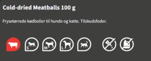 Rauh frysetoerret okse koedboller.