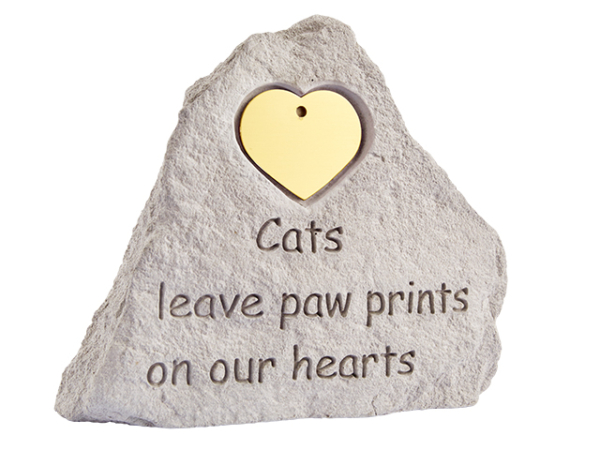 iMARC Memorial Stone Cat Heart