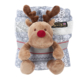Scruffs Santa Paws tæppe + rensdyr gavesæt, grå
