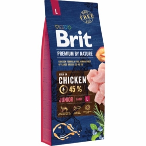 Brit Premium By Nature Junior Large, 15 kg.