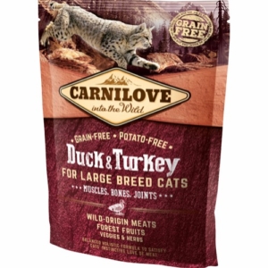 Carnilove Duck & Turkey for Large Breed cats Muscles Bones Joints