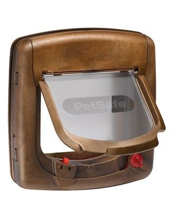 Petsafe staywell deluxe magnet kattelem i brun.