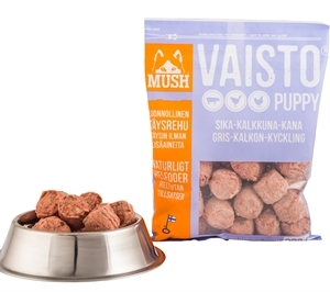 MUSH Vaisto® Puppy Gris-Kalkun-Kylling 800 g.