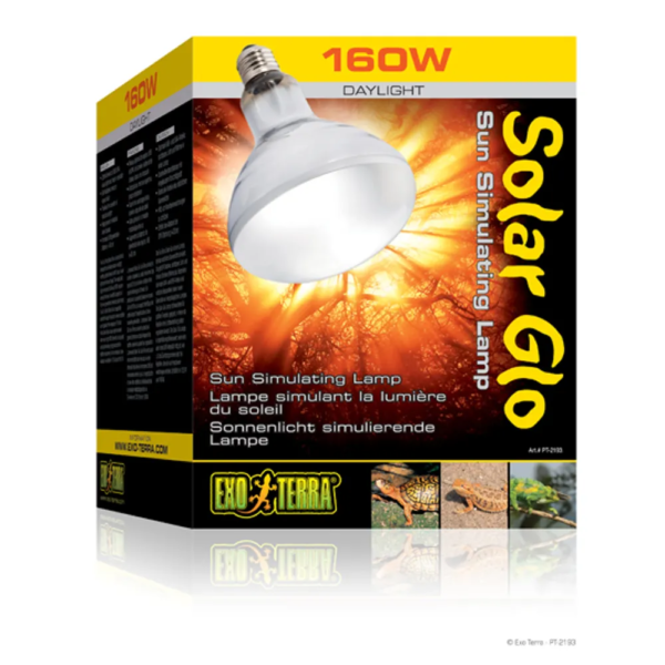 Exoterra Solar Glo 160W UVA/UVB varme & sollys E27.