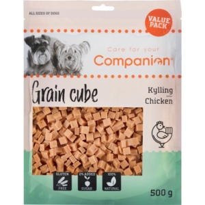 Companion chicken grain cubes