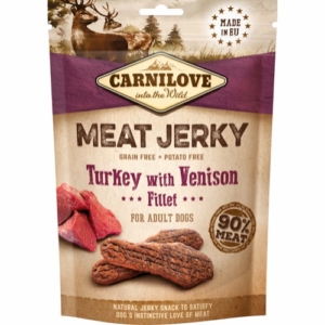 Carnilove jerky with turkey & venison fillet