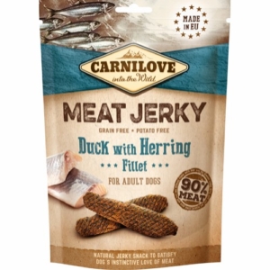 Carnilove jerky with duck & herring fillet