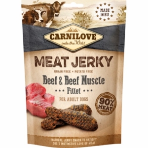 Carnilove jerky with beef & beef muscle fillet