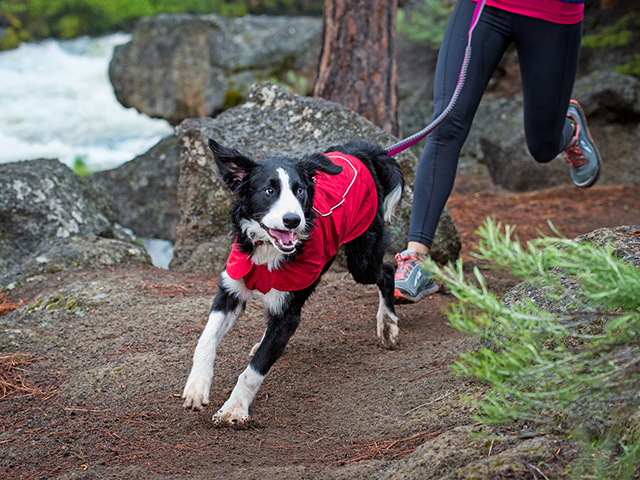 Ruffwear aria regnfrakke rød.