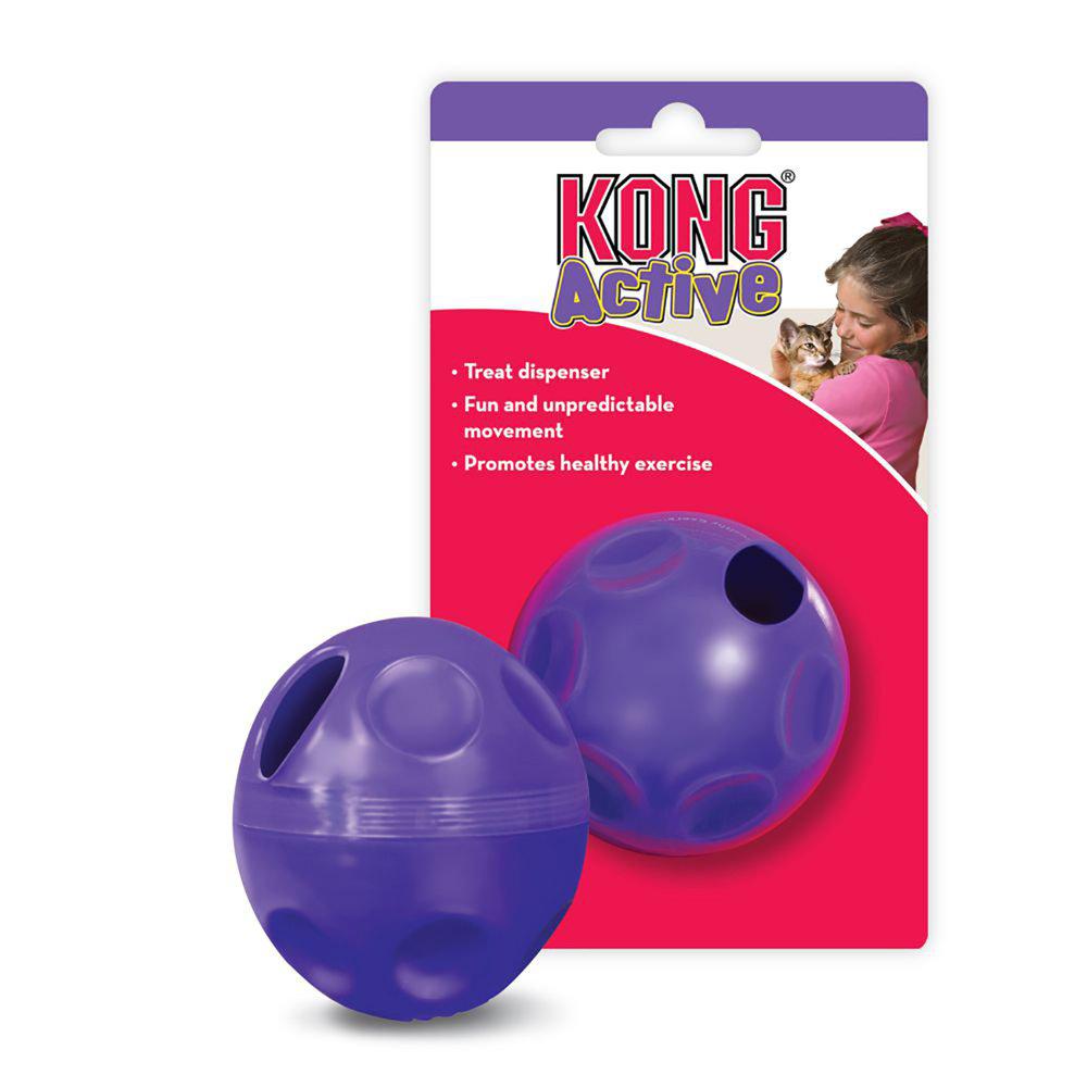 Kong cat treat dispensing ball 7,5x6,5x6,5 cm.