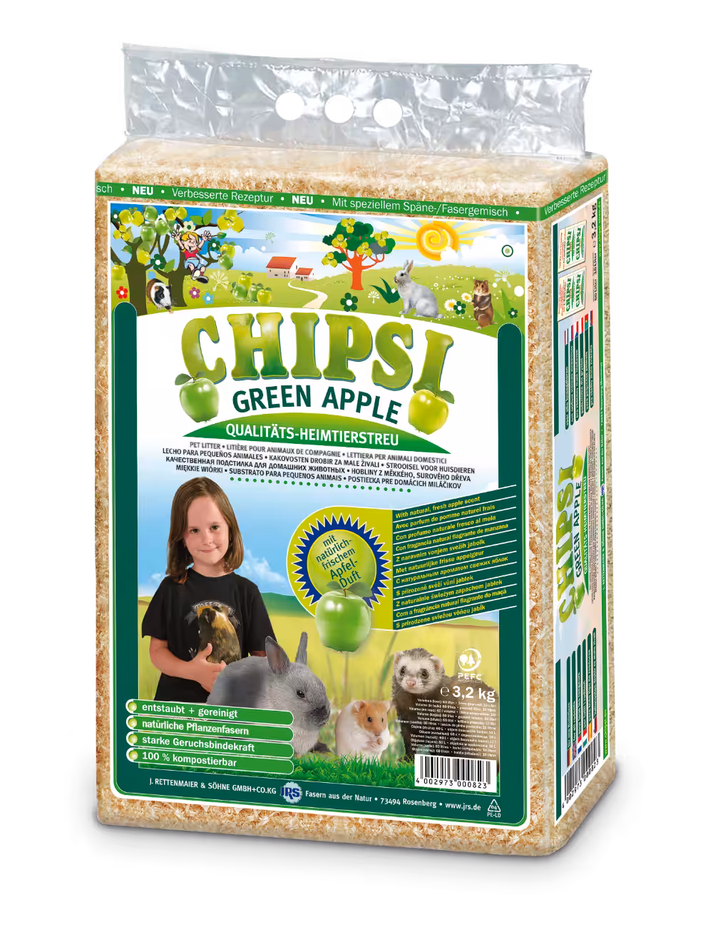 Chipsi plus æble spåner 60 L.