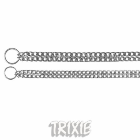 Trixie kvælerhalsbånd hund, kæde dobbeltradet 45 cm / 2,5 mm.