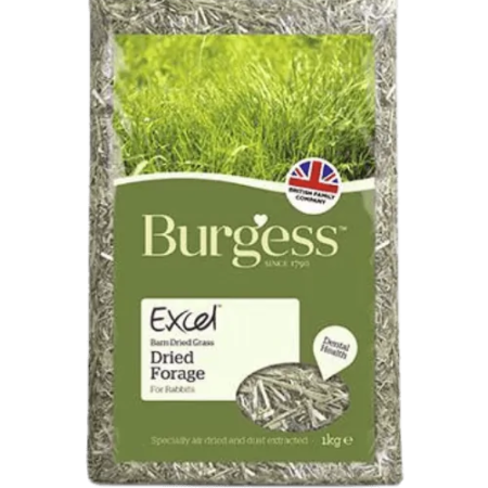 Burgess excel dried fresh grass.