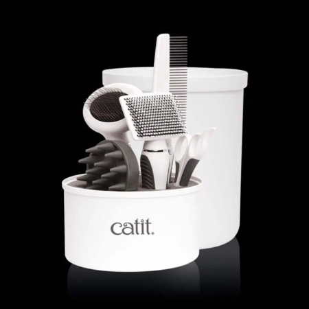 Catit shorthair grooming kit.