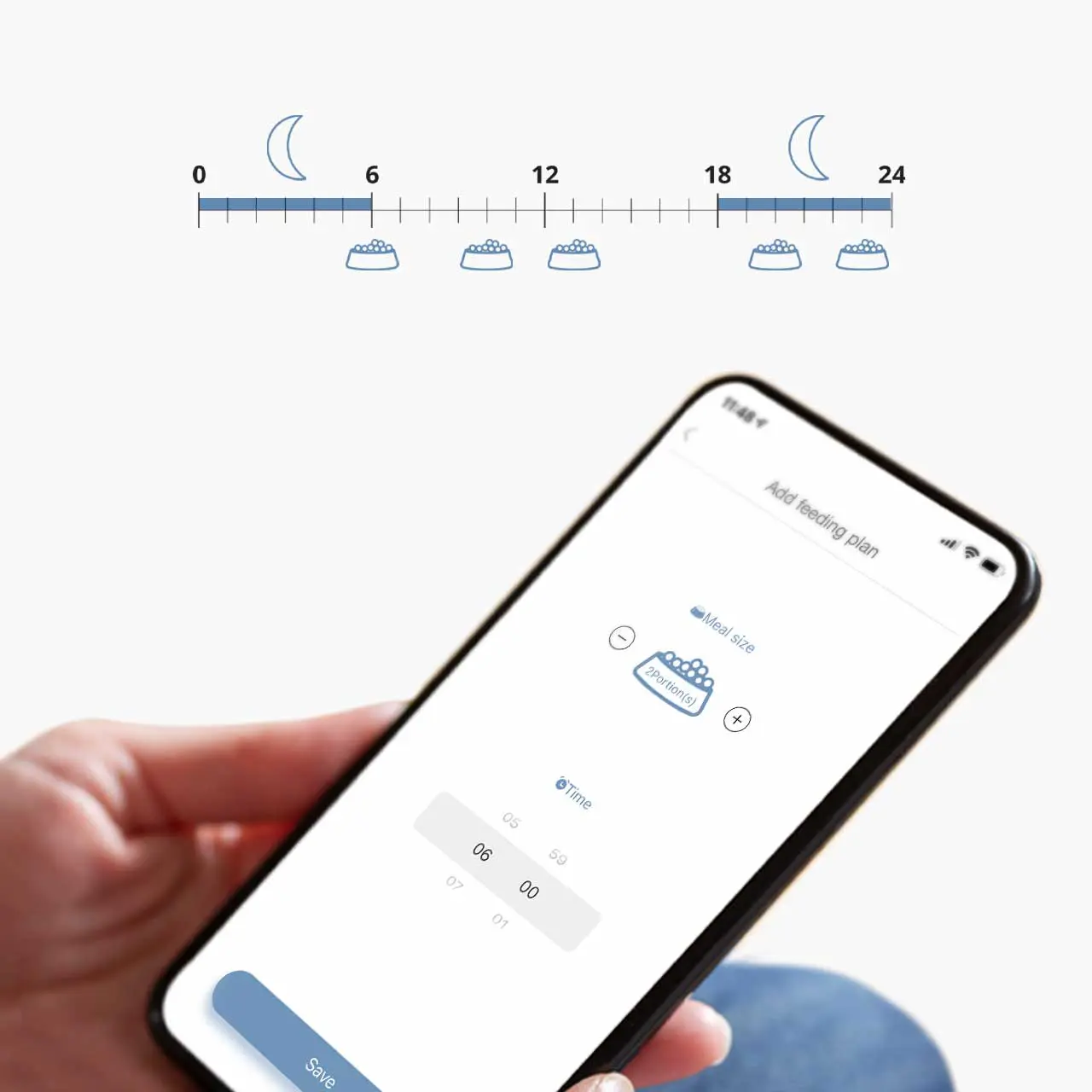Catit pixi smart feeder.