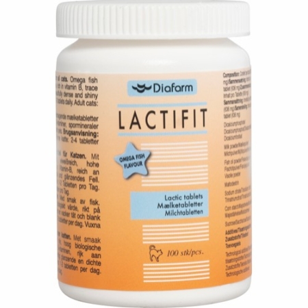 Diafarm Lactifit mælkegærtabletter m. omega 3.