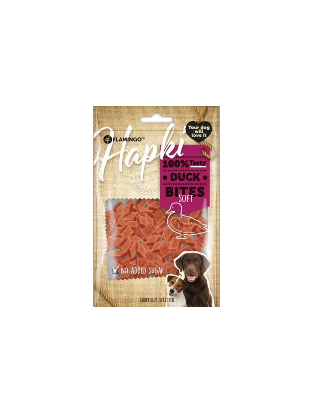 Flamingo Hapki bløde ande chunks 85 g.