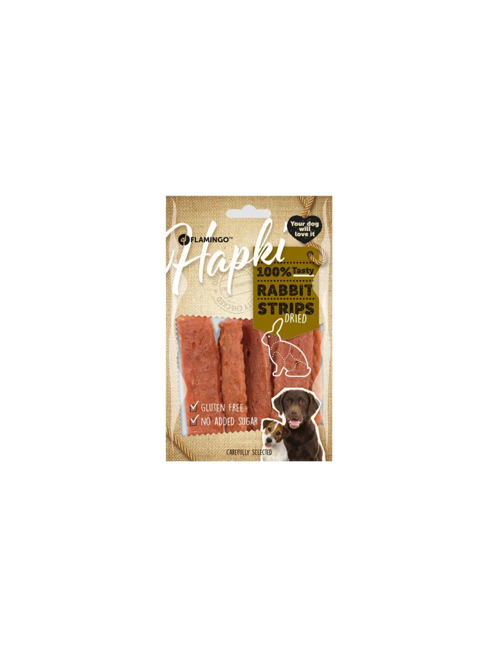 Flamingo Hapki kaninstrips 85 g.