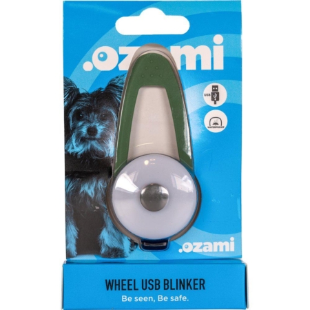 Ozami blinker wheel grön 9x4x18.5 cm.