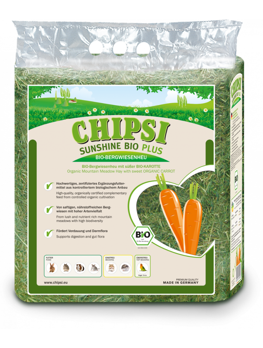 Chipsi sunshine bio + carrot hø