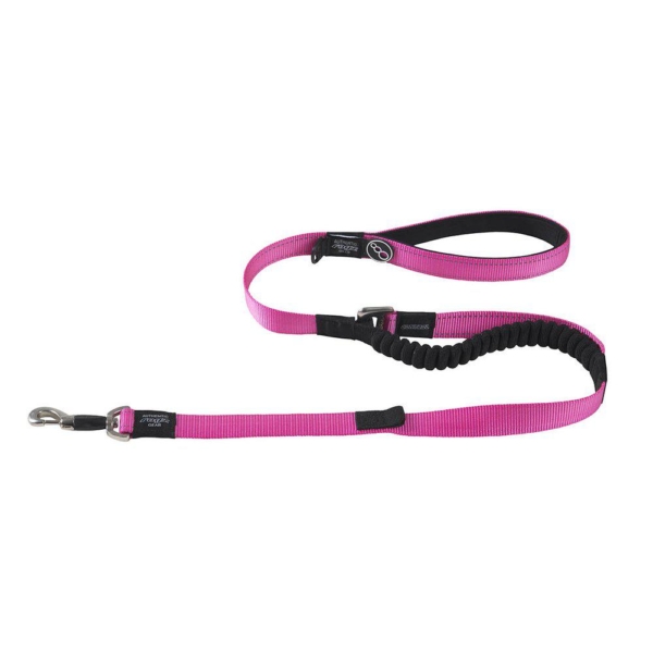 Rogz utility Control line XL med trækaflastning, 80 cm./25 mm. rosa